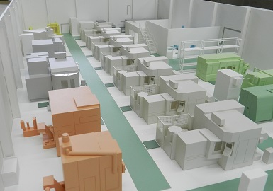 Factory model for aerospace engineering company – 1:75 Scale